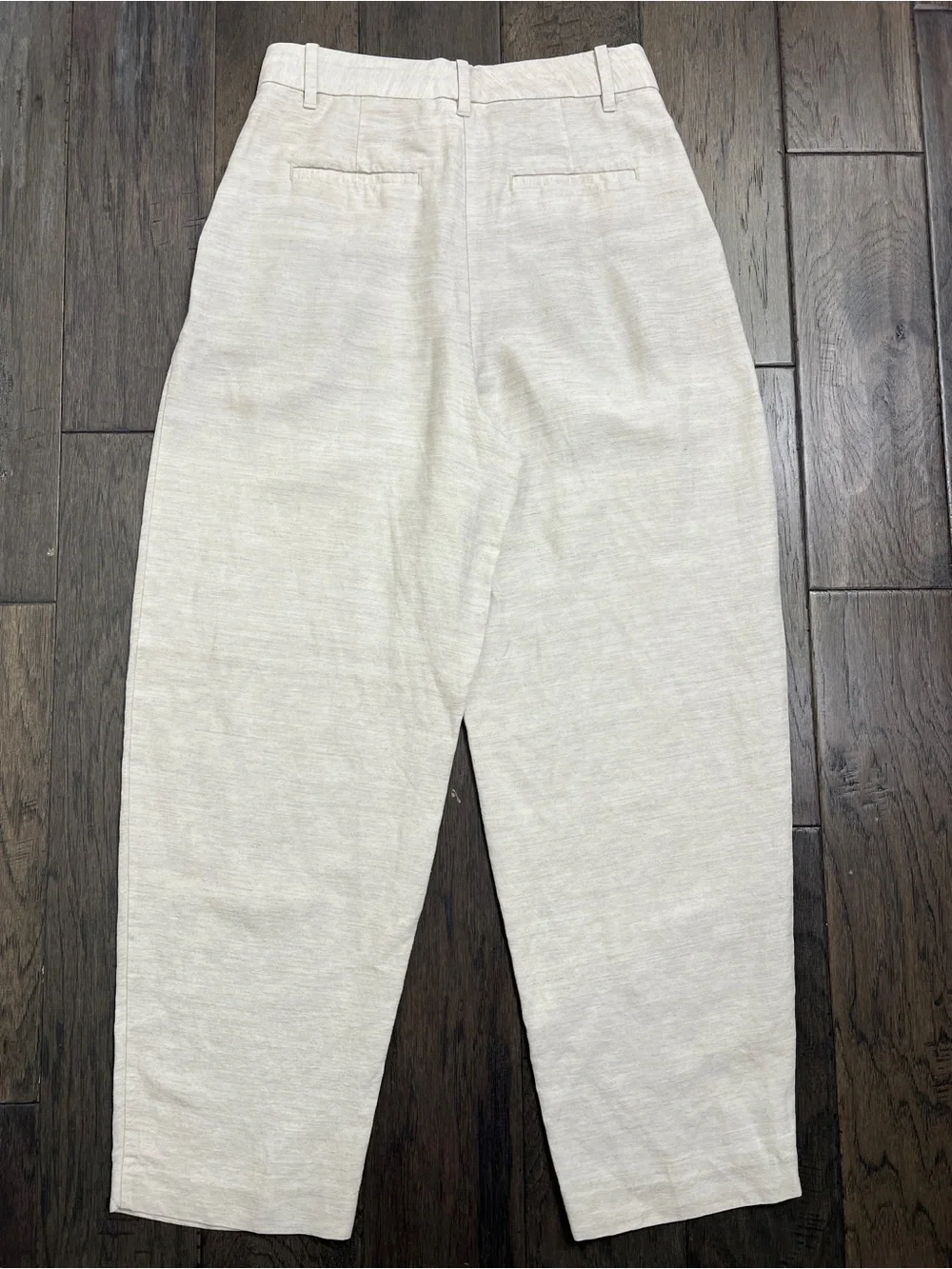 Aritzia Wilfred Carrot Linen Pant Natural Ecru